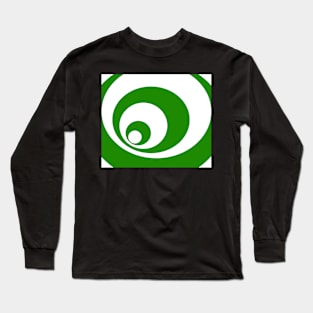 Abstract pattern - green and white. Long Sleeve T-Shirt